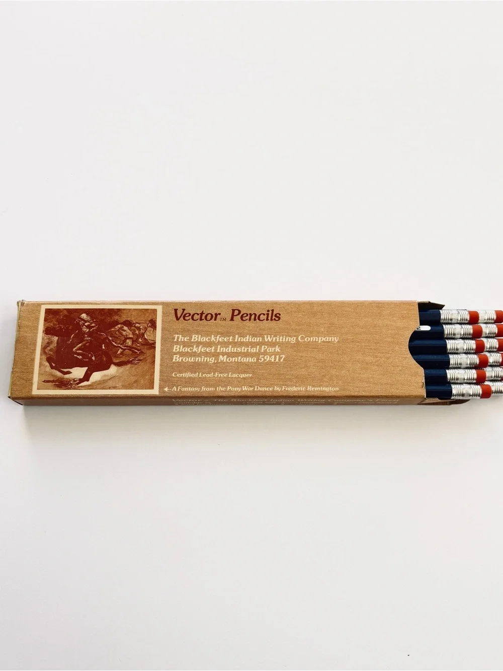 Vector Atlantic Richfield ARCO No 2 Pencils Box of 12 Blackfeet Indian WritingCo